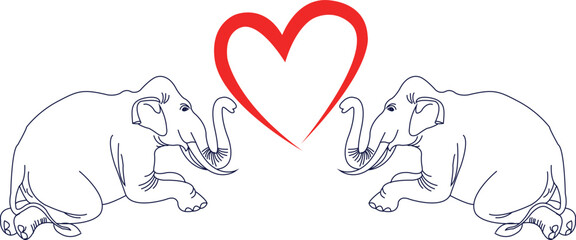 love elephant