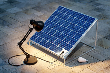 Perpetual renewable, solar panel