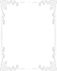 frame with batik ornament with line and dot elements in vintage style