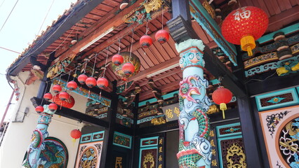 Fototapeta premium lanterns in temple