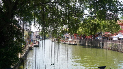 bridge over the river in Malacca city 