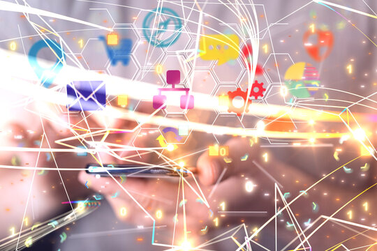 Futuristic wave, Futuristic data stream