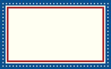 USA 4th of July Independence Day President's Day US Flag Background Pattern Vector for United States Patriots and Veterans