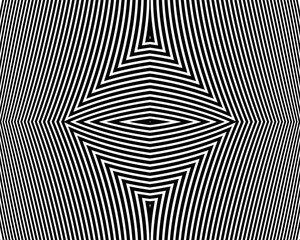 Line art optical .Wave design black and white. Digital image with a psychedelic stripes. Argent base for website, print, basis for banners, wallpapers, business cards, brochure, banne