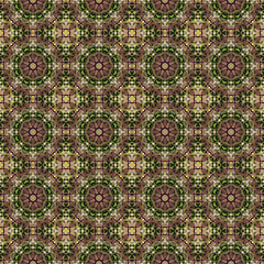 kaleidoscopic seamless pattern tile with small mandala inside Geometric ethnic repeat photo Design for background, carpet, wallpaper, clothing, wrapping, Batik, abric, embroidery style.