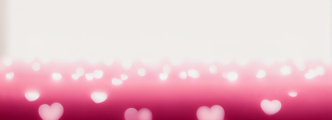 Pink heart background (Generative AI)