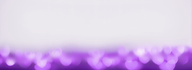 Purple bokeh heart background (Generative AI)