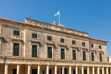 Fototapeta na wymiar Gouverneurspalast, Alter Palast in Kerkyra, Korfu