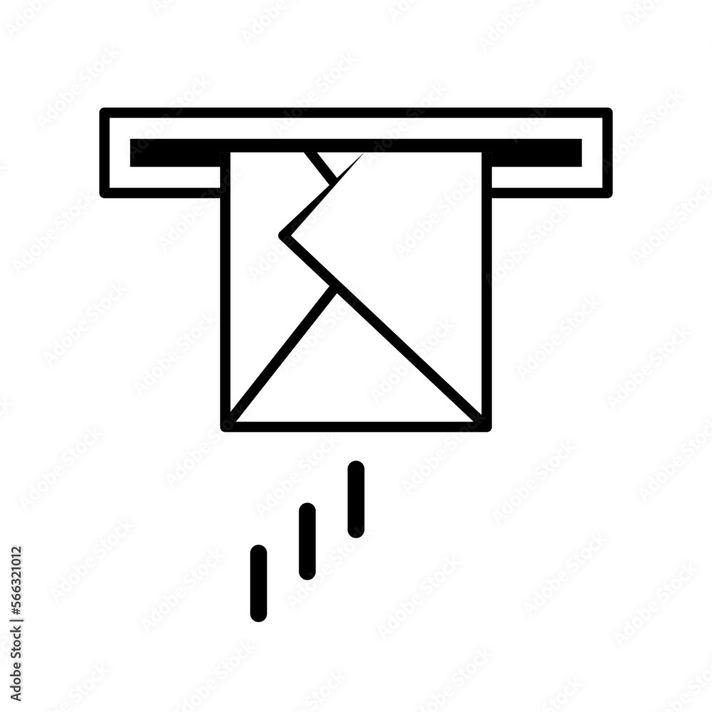 Poster mailing icon. send mail. posting mail. vector.