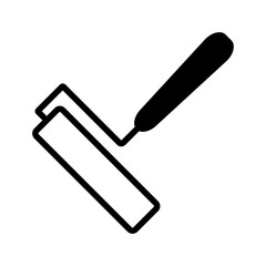 Simple paint roller icon. Painting tool. Vector.