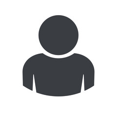 Anonymous person silhouette icon. Vector.