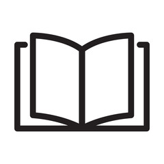 Open book icon vector