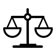 scale of justice icon vector