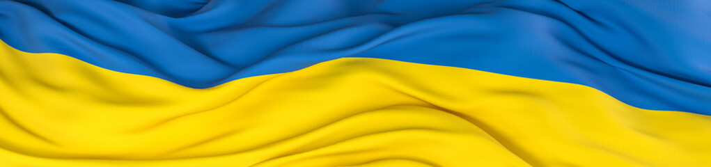Ukrainian flag background.