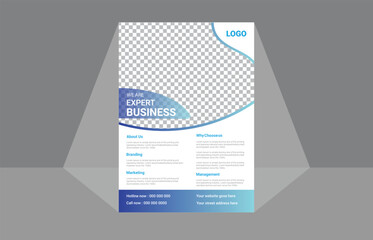 Modern Business flyer template, Vector file, A4 Size