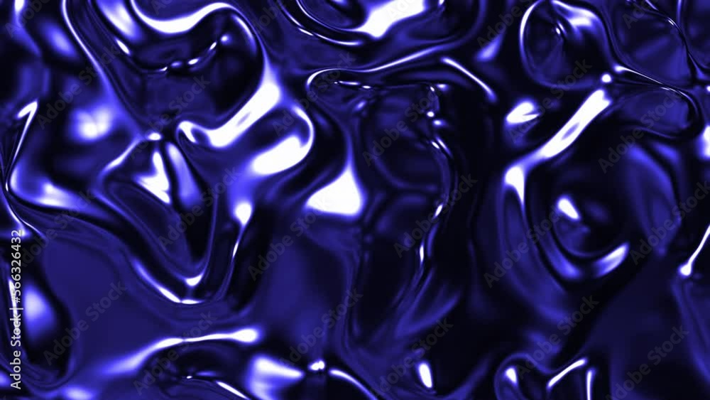 Poster Blue and pink bubbling muck. Design. Boiling blots creating bubbles made in 3d format.