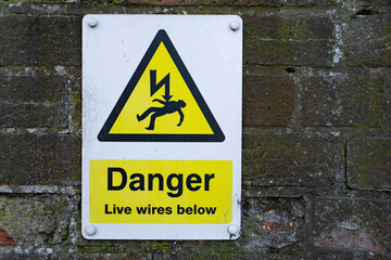danger sign of electrocution and death