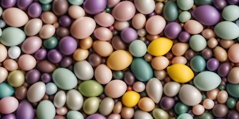 
Easter eggs and smooth rocks Seamless Tiled pattern, beautiful background for wallpaper 4K