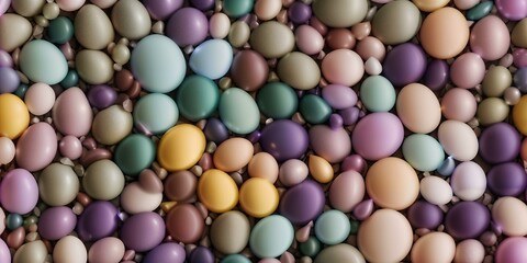 
Easter eggs and smooth rocks Seamless Tiled pattern, beautiful background for wallpaper 4K