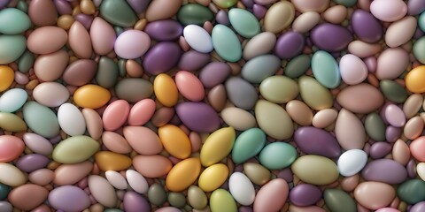 Fototapeta na wymiar Easter eggs and smooth rocks Seamless Tiled pattern, beautiful background for wallpaper 4K