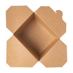 Open cardboard box