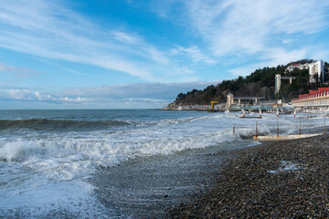 view of the coast of the sea