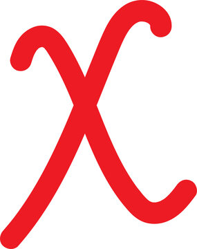 Alphabet Letter X Cursive Writing