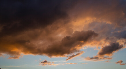 stormy, fiery sky, impending storm, thunderstorm, natural phenomenon, tornado, print, photo wallpaper