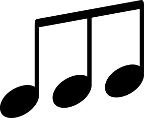 Beamed Musical Note Vector Icon