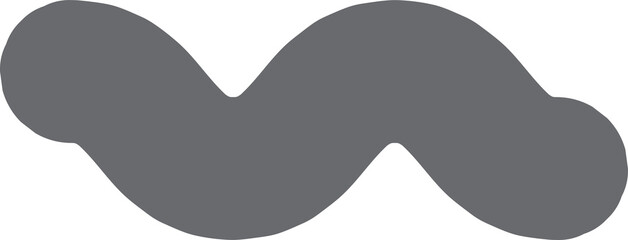 Abstract Zigzag Shape Brushstroke