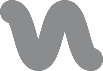 Abstract Zigzag Shape Brushstroke