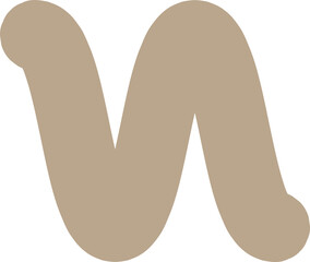 Abstract Zigzag Shape Brushstroke