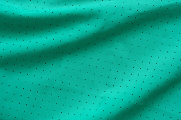 Green sports clothing fabric football shirt jersey texture background