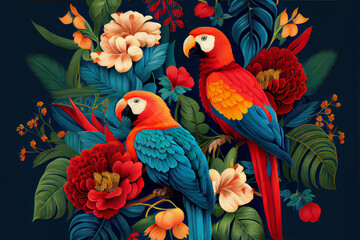 tropical leaves greenery