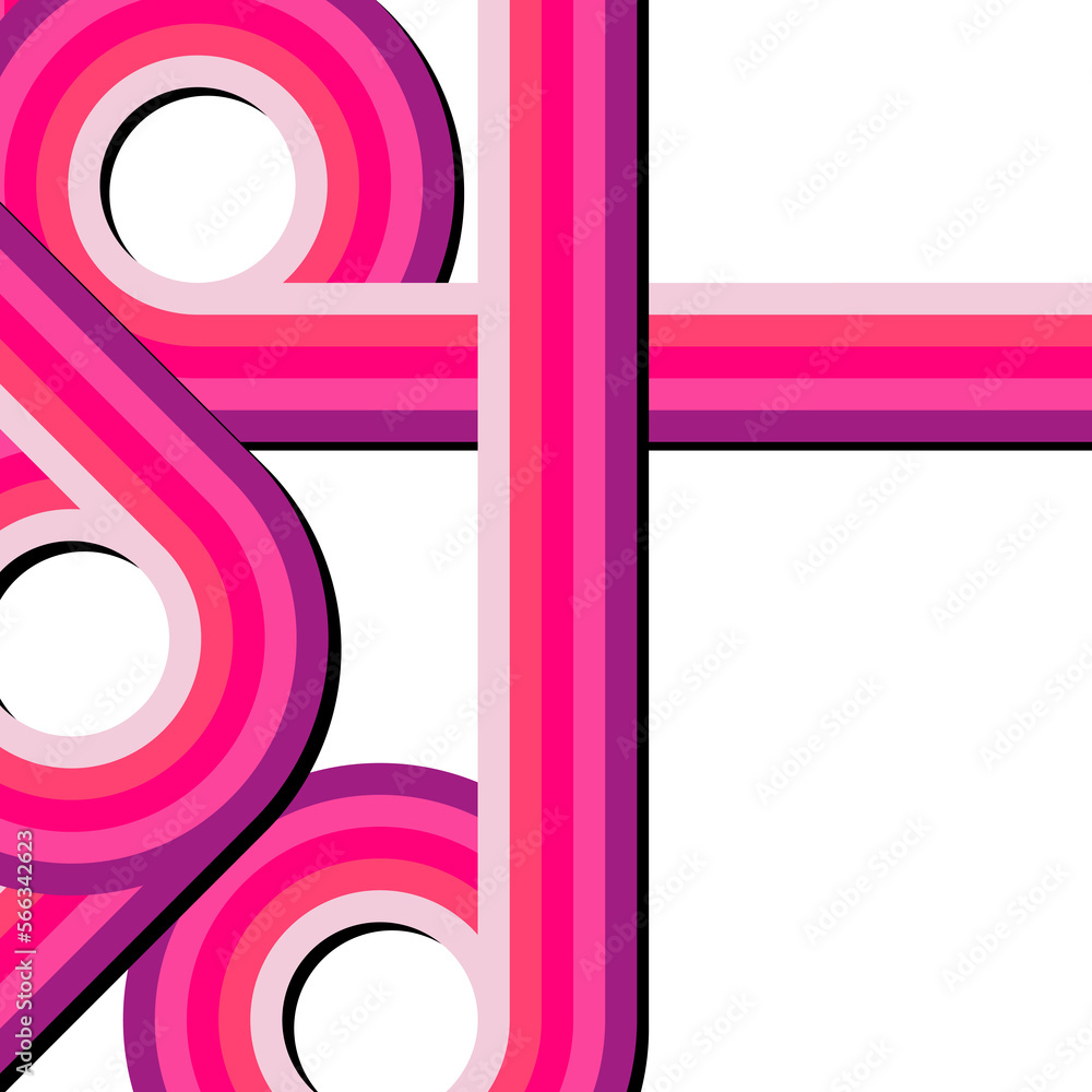 Poster abstract design70s lines and retro grunge background, vector.