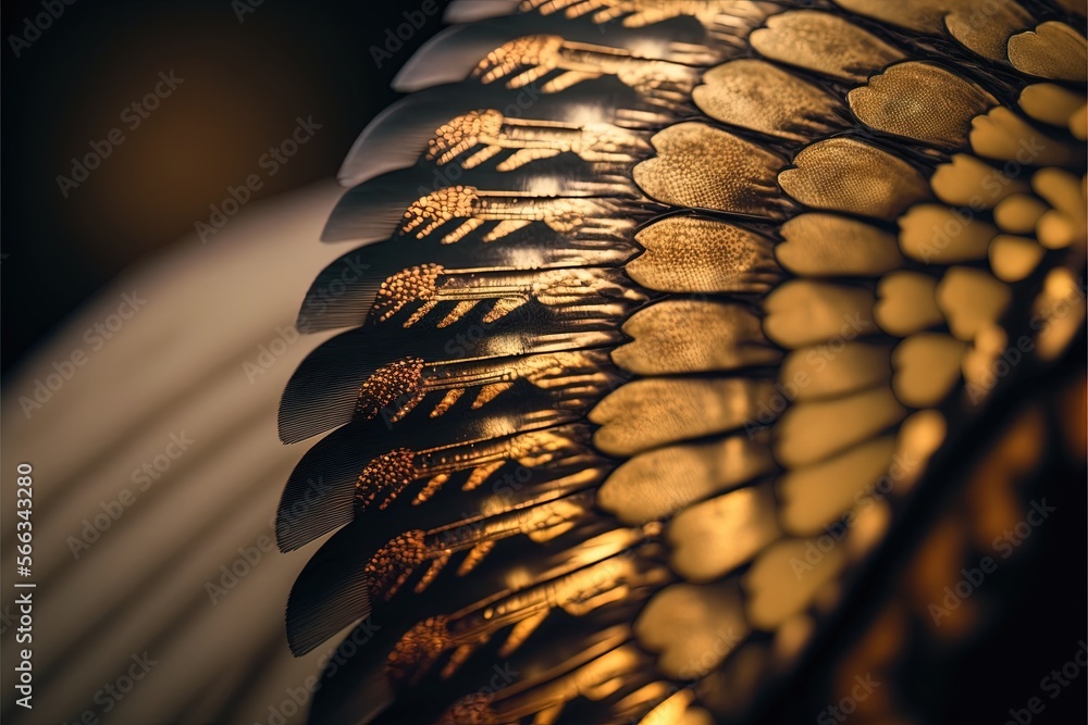 Poster a close up of a decorative lamp with a black background and a gold pattern on the top of the lamp sh