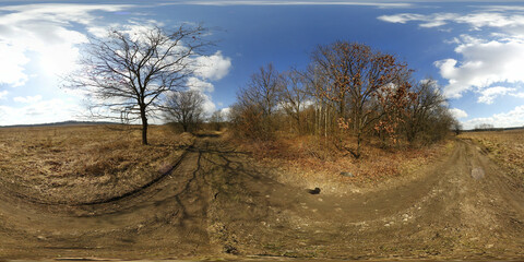 Fototapeta na wymiar European rural natural HDRI Panorama