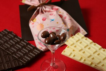 チョコ粒とプレゼント