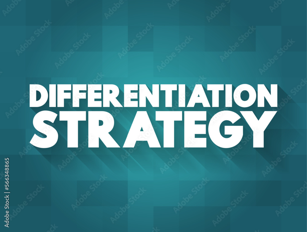 Poster differentiation strategy is an approach businesses develop by providing customers with something uni