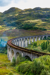Fototapeta na wymiar Railway bridge in Scotland