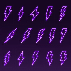 lightning bolt neon