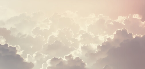 Warm yellow cloud background (Generative AI)