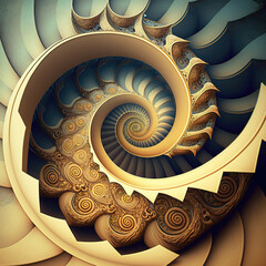 abstract spiral.  sketch art for artist creativity and inspiration. generative AI