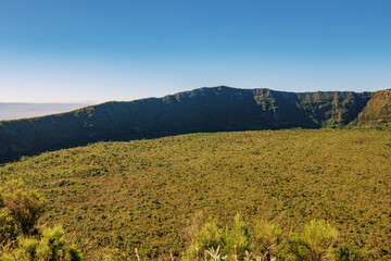 Obraz premium Scenic view of Mount Longonot in Naivasha, Rift Valley, Kenya