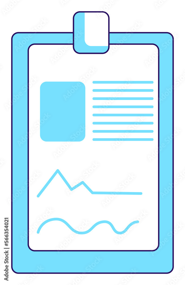 Poster case history semi flat color raster element. full sized object on white. patient anamnesis. diagnosi