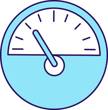 recommend clip art: Speedometer semi flat color raster element. Full sized object on white. Odometer. Distance indicator. Speed measurement simple cartoon style illustration for web graphic design and animation