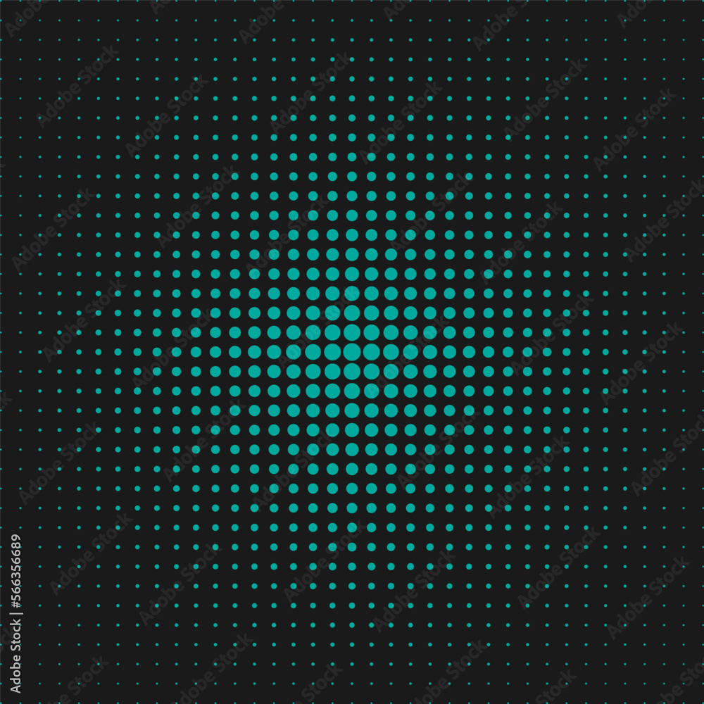 Poster black and green background with a halftone pattern. abstract design elements. halftone monochrome pa