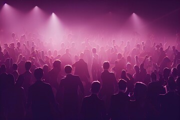 Obraz na płótnie Canvas people dancing in the club. Generative AI