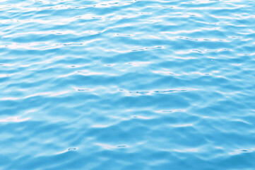Obraz premium Light reflection Beautiful wave pattern on the ocean surface.