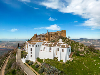 Obraz premium Vista del castillo de Archidona en la provincia de Málaga, España
